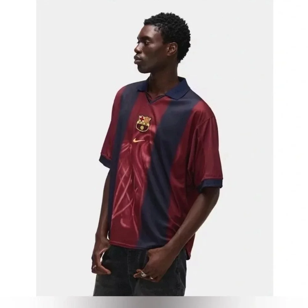 Nike Cactus Jack FCB Barca #2 Skeleton Retro Jersey Maroon Size XL New With Tags